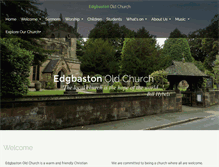 Tablet Screenshot of edgbastonoldchurch.org.uk